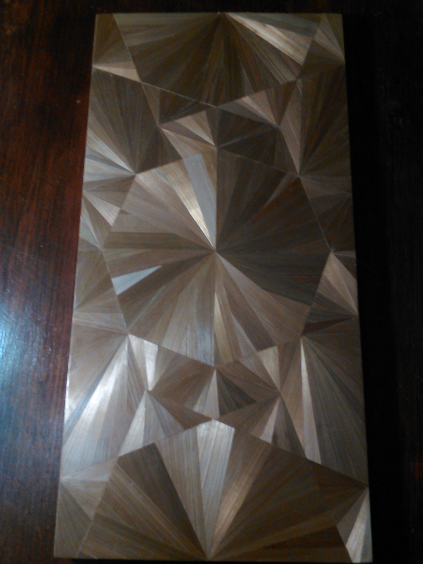 Décor de marqueterie de paille en rayons